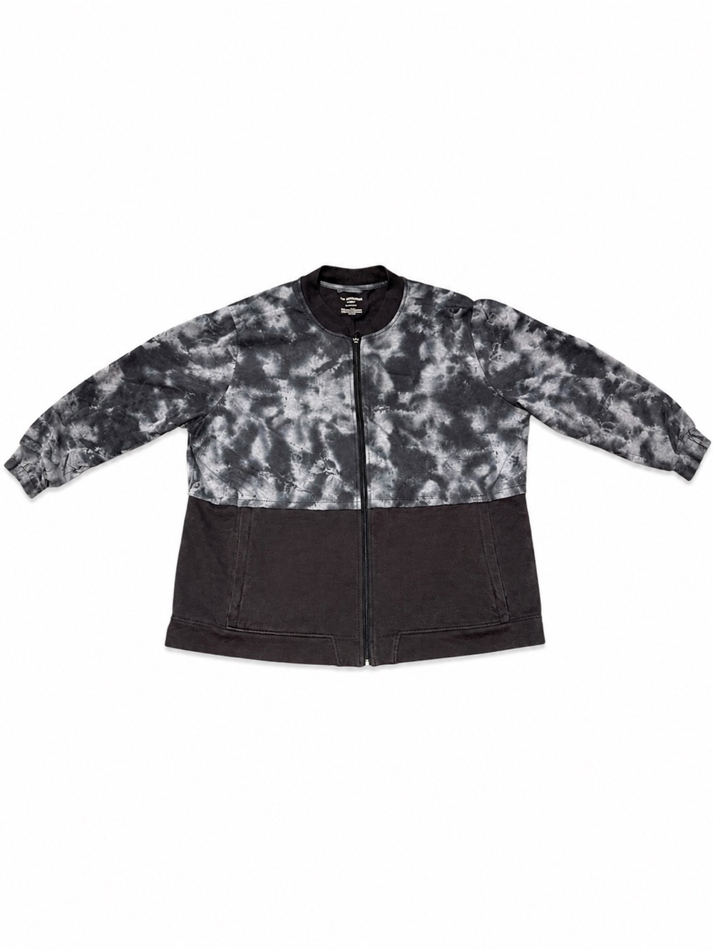 Tek Gear DRYTEK Gray Tie-Dye Full Zip Athletic Jacket Women’s 2X
